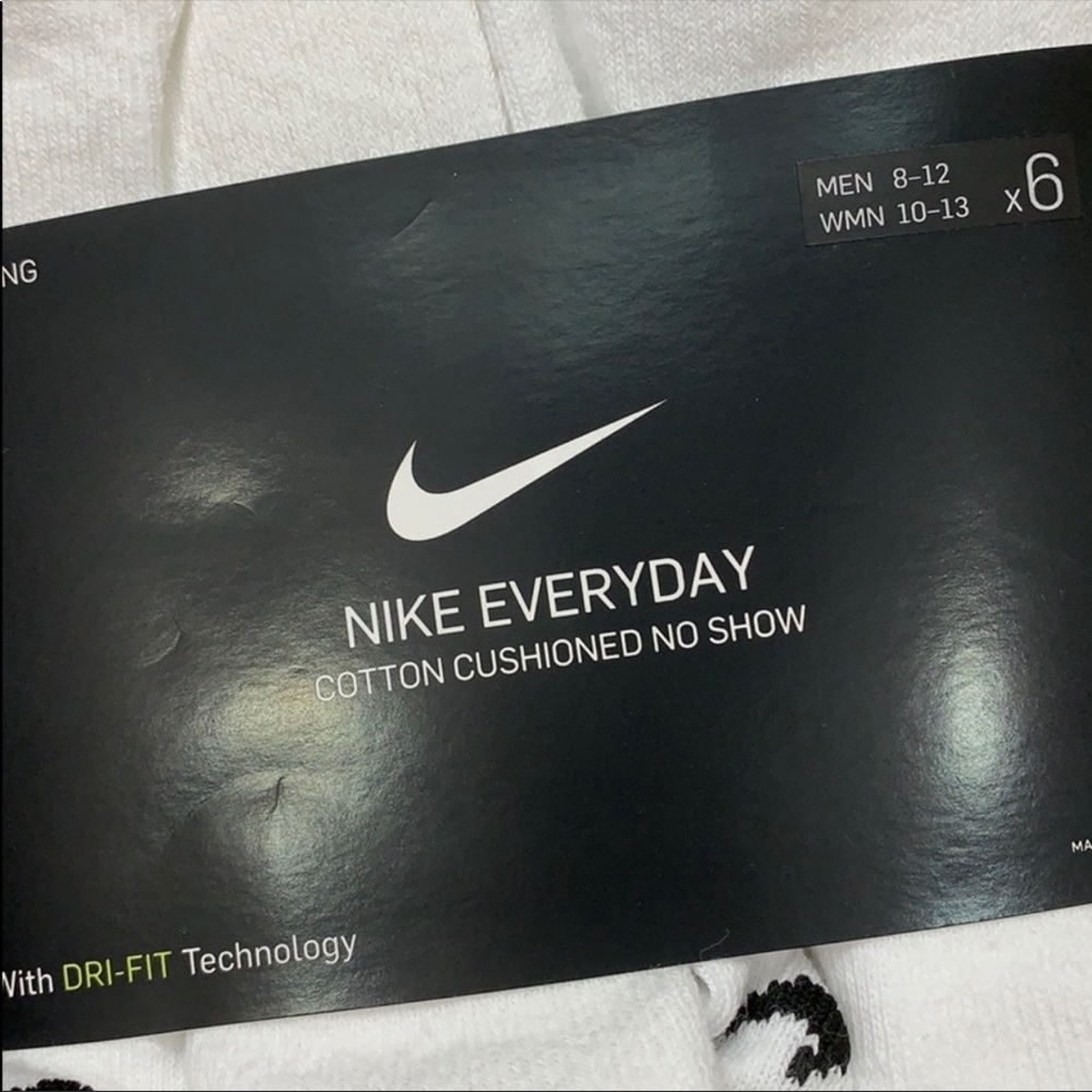NIKE EVERYDAY COTTON CUSHIONED NO SHOW men’s socks - Picture 7 of 12